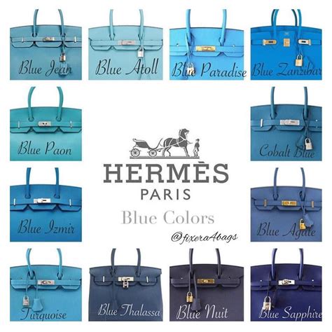 hermes blue pale|Hermes luggage color chart.